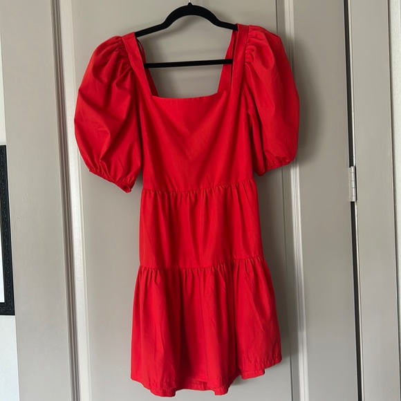Structured red sundress - Picture 1 of 3